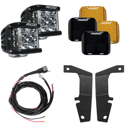 Rigid Industries 10-20 Toyota 4Runner A-Pillar Light Kit w/D-SS Flood