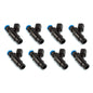 Injector Dynamics 1340cc Injector - 48mm Length - 14mm Top - 14mm Black Bottom Adaptor (Set of 8)