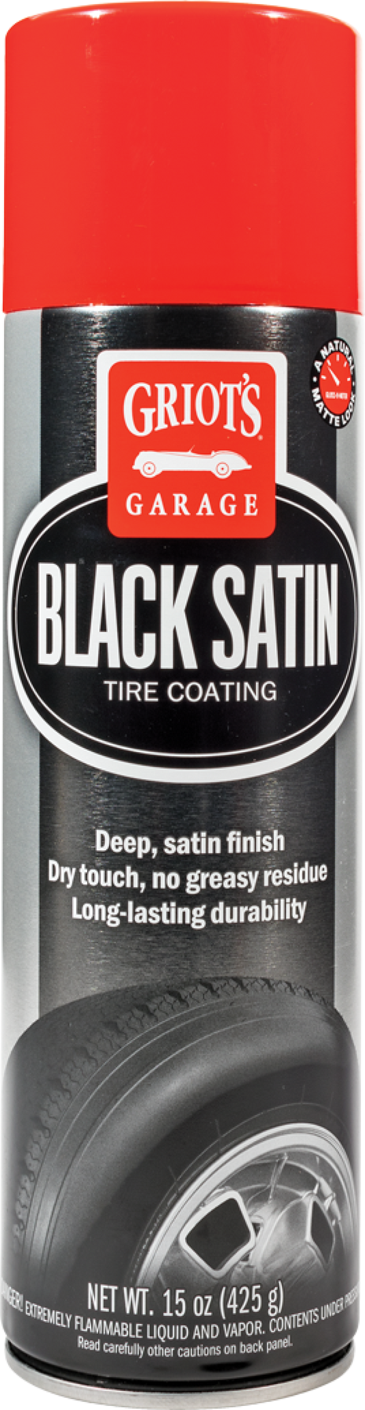 Griots Garage Black Satin Tire Coating - 15oz (Aerosol)