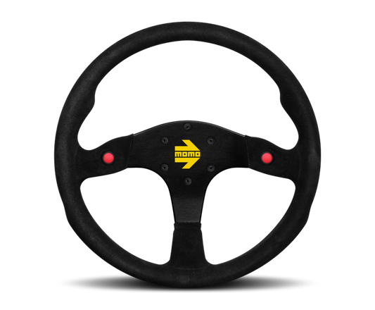 Momo MOD80 Steering Wheel 350 mm -  Black Suede/Black Spokes