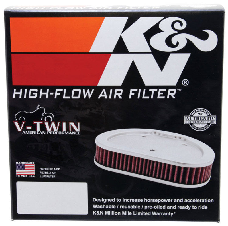 K&N Replacement Air Filter 1.625in H for Harley Davidson