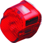 Bikers Choice 99-03 Big Twin & XL Red Laydown Taillight With Top License Light