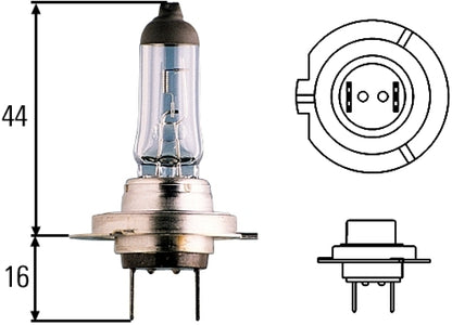 Hella Optilux H7 12V/55W XY Xenon Yellow Bulb