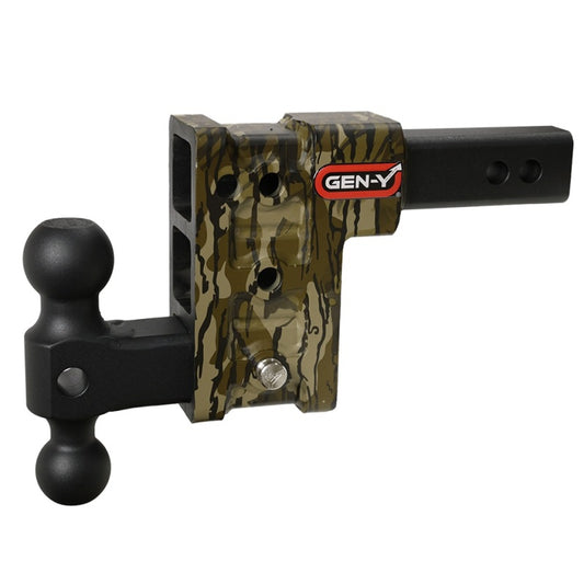 Gen-Y Mega Duty 2in Shank 5in Drop 2K TW 16K Hitch w/GH-051 Dual-Ball - Mossy Oak