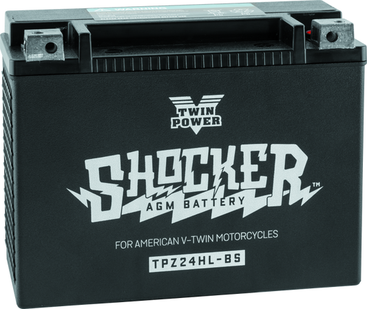 Twin Power YTX-24HL Shocker Battery Replaces H-D 66010-82A 410 CCA