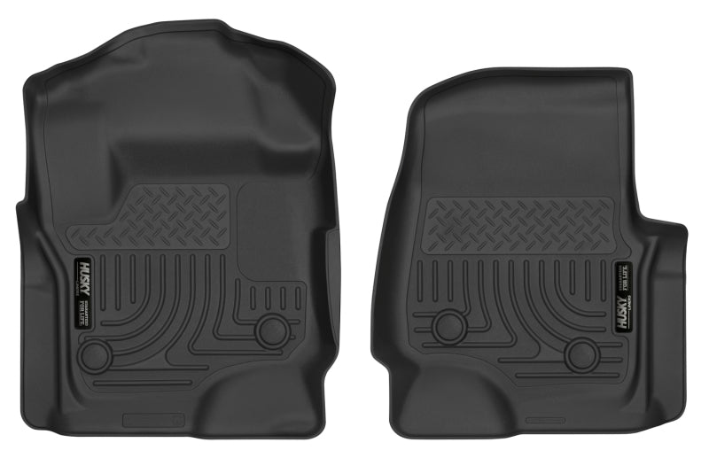 Husky Liners 2017 Ford F250 Crew Cab Vinyl X-Act Contour Black Floor Liners