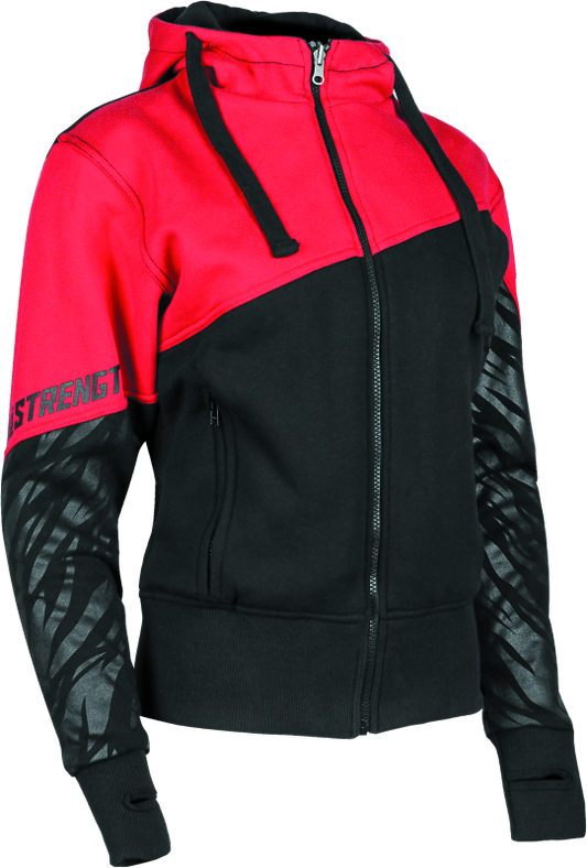 Speed and Strength Cat Outa Hell Hoody Red/Black Womens - XS