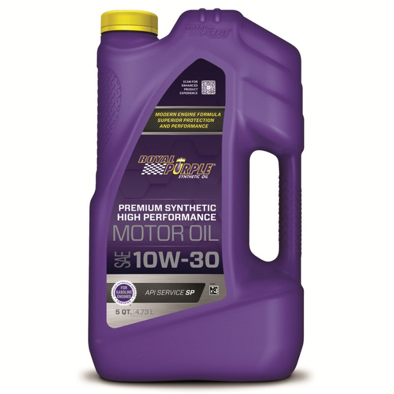 Royal Purple Premium Synthetic High Performance Multi-Grade 10W-30 Motor Oil - 5 Quart