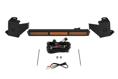 Diode Dynamics 2022 Toyota Tundra Stealth Bumper Light Bar Kit - Amber Combo