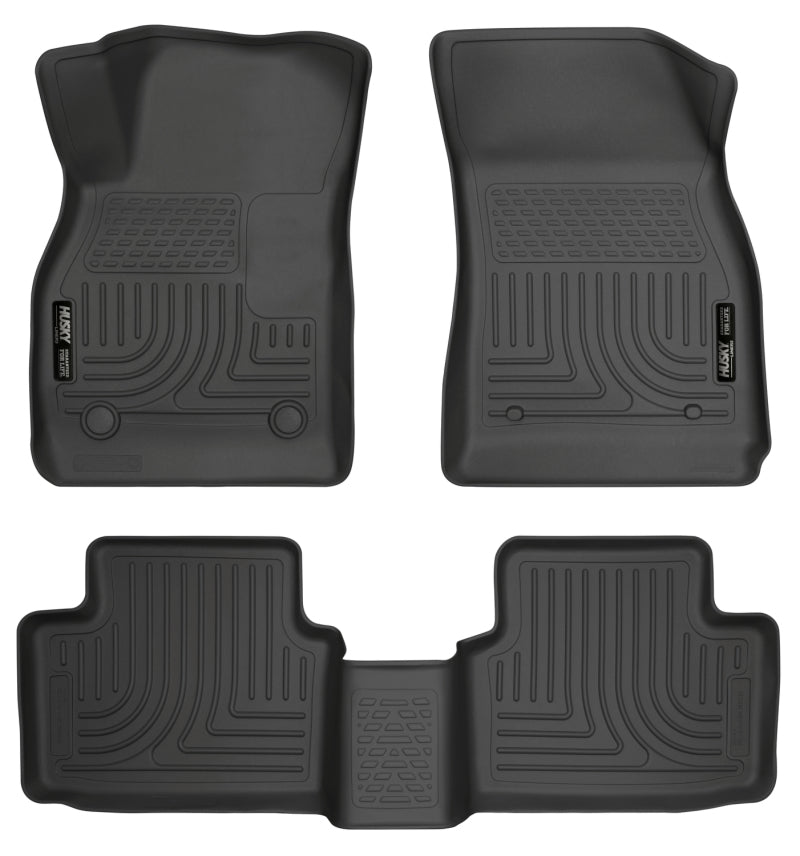 Husky Liners 13 Chevy Malibu WeatherBeater Black Front & 2nd Seat Floor Liners