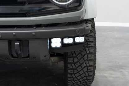 Diode Dynamics 21-Up Ford Bronco Stage Series Fog Pocket Kit - White Sport